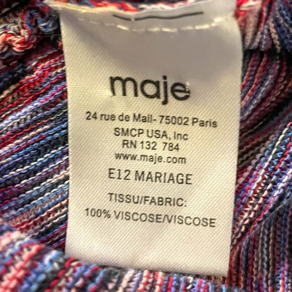 Maje Fit and Flare Sweater Knit Stretch Skirt, EUC, Size Small, MSRP $265 - Picture 9 of 10